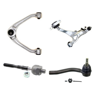 MOOG® - Front Passenger Side Lower and Upper Control Arm with Ball Joint and Tie Rod End Kit