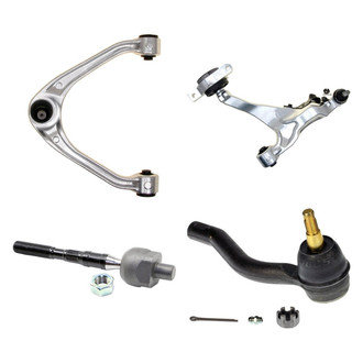 MOOG® - Front Passenger Side Lower and Upper Control Arm with Ball Joint and Tie Rod End Kit