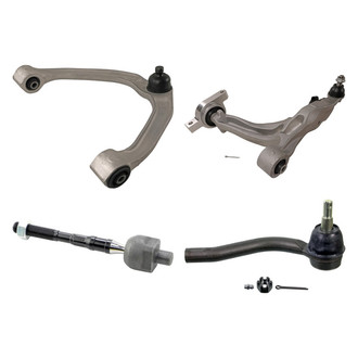 MOOG® - Front Passenger Side Lower and Upper Control Arm with Ball Joint and Tie Rod End Kit