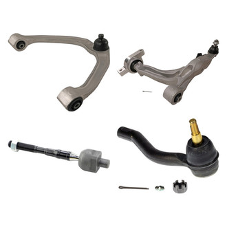 MOOG® - Front Passenger Side Lower and Upper Control Arm with Ball Joint and Tie Rod End Kit
