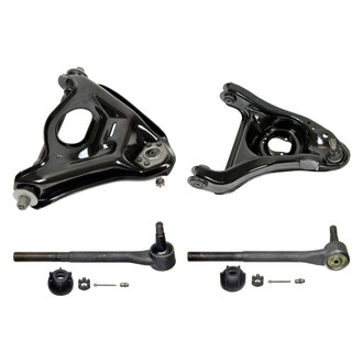 MOOG® - Front Passenger Side Lower and Upper Control Arm with Ball Joint and Tie Rod End Kit