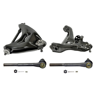 MOOG® - Front Passenger Side Lower and Upper Control Arm with Ball Joint and Tie Rod End Kit