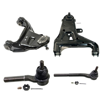MOOG® - Front Passenger Side Lower and Upper Control Arm with Ball Joint and Tie Rod End Kit