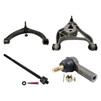 MOOG® - Front Passenger Side Lower and Upper Control Arm with Ball Joint and Tie Rod End Kit