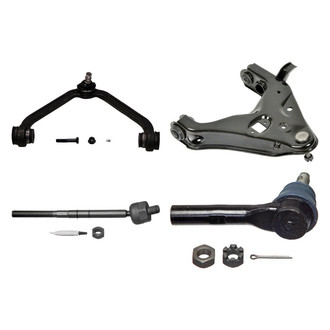 MOOG® - Front Passenger Side Lower and Upper Control Arm with Ball Joint and Tie Rod End Kit