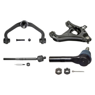 MOOG® - Front Passenger Side Lower and Upper Control Arm with Ball Joint and Tie Rod End Kit
