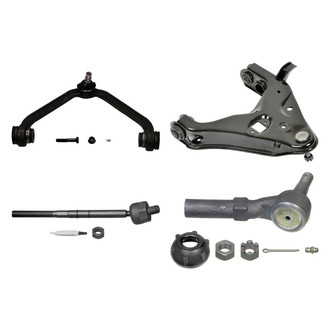MOOG® - Front Passenger Side Lower and Upper Control Arm with Ball Joint and Tie Rod End Kit
