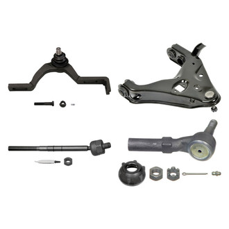 MOOG® - Front Passenger Side Lower and Upper Control Arm with Ball Joint and Tie Rod End Kit