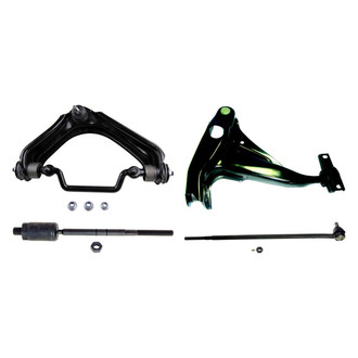 MOOG® - Front Passenger Side Lower and Upper Control Arm with Ball Joint and Tie Rod End Kit