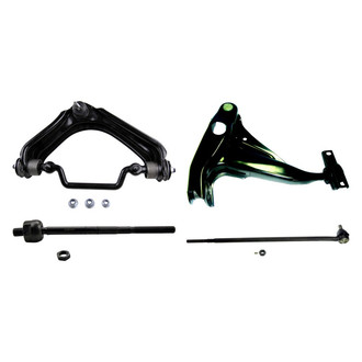 MOOG® - Front Passenger Side Lower and Upper Control Arm with Ball Joint and Tie Rod End Kit