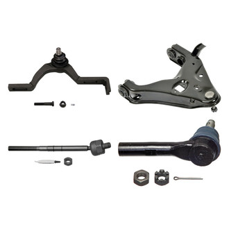 MOOG® - Front Passenger Side Lower and Upper Control Arm with Ball Joint and Tie Rod End Kit