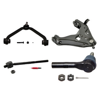 MOOG® - Front Passenger Side Lower and Upper Control Arm with Ball Joint and Tie Rod End Kit