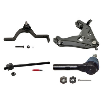 MOOG® - Front Passenger Side Lower and Upper Control Arm with Ball Joint and Tie Rod End Kit