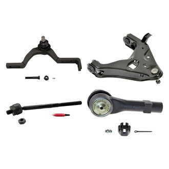 MOOG® - Front Passenger Side Lower and Upper Control Arm with Ball Joint and Tie Rod End Kit