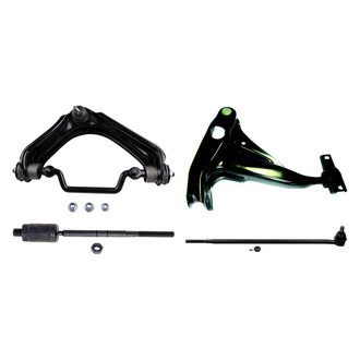 MOOG® - Front Passenger Side Lower and Upper Control Arm with Ball Joint and Tie Rod End Kit