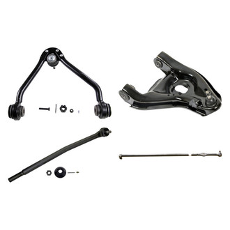 MOOG® - Front Passenger Side Lower and Upper Control Arm with Ball Joint and Tie Rod End Kit
