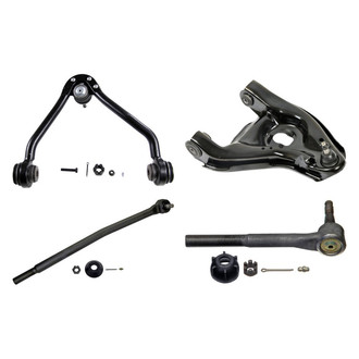 MOOG® - Front Passenger Side Lower and Upper Control Arm with Ball Joint and Tie Rod End Kit