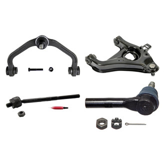 MOOG® - Front Passenger Side Lower and Upper Control Arm with Ball Joint and Tie Rod End Kit