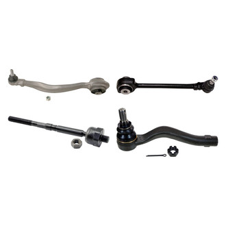 MOOG® - Front Passenger Side Lower and Upper Control Arm with Ball Joint and Tie Rod End Kit