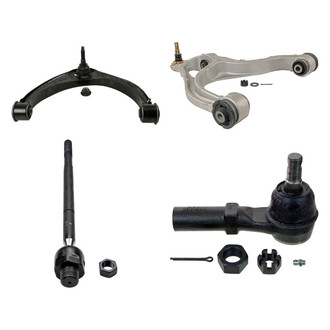 MOOG® - Front Passenger Side Lower and Upper Control Arm with Ball Joint and Tie Rod End Kit