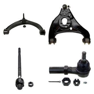 MOOG® - Front Passenger Side Lower and Upper Control Arm with Ball Joint and Tie Rod End Kit