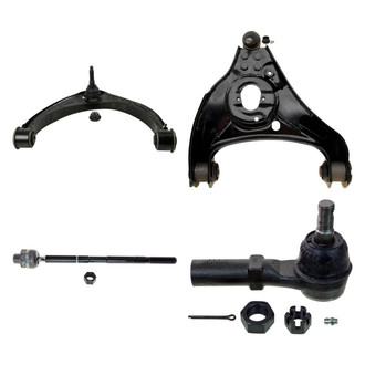 MOOG® - Front Passenger Side Lower and Upper Control Arm with Ball Joint and Tie Rod End Kit