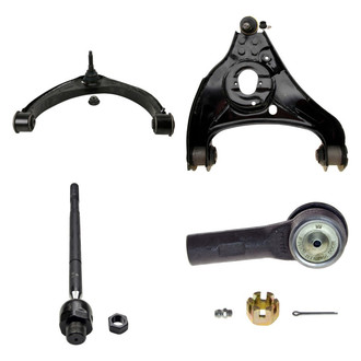MOOG® - Front Passenger Side Lower and Upper Control Arm with Ball Joint and Tie Rod End Kit