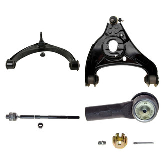 MOOG® - Front Passenger Side Lower and Upper Control Arm with Ball Joint and Tie Rod End Kit