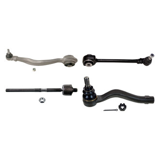 MOOG® - Front Passenger Side Lower and Upper Control Arm with Ball Joint and Tie Rod End Kit