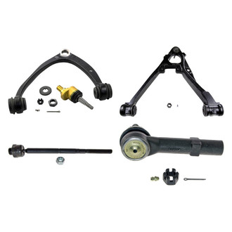 MOOG® - Front Passenger Side Lower and Upper Control Arm with Ball Joint and Tie Rod End Kit