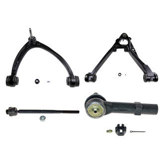 MOOG® - Front Passenger Side Lower and Upper Control Arm with Ball Joint and Tie Rod End Kit