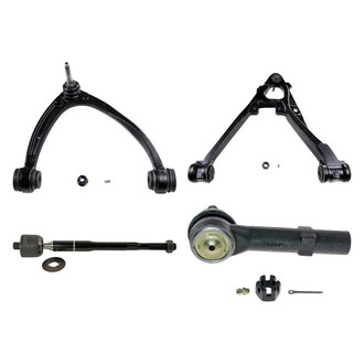 MOOG® - Front Passenger Side Lower and Upper Control Arm with Ball Joint and Tie Rod End Kit