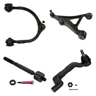 MOOG® - Front Passenger Side Lower and Upper Control Arm with Ball Joint and Tie Rod End Kit