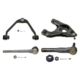 MOOG® - Front Passenger Side Lower and Upper Control Arm with Ball Joint and Tie Rod End Kit