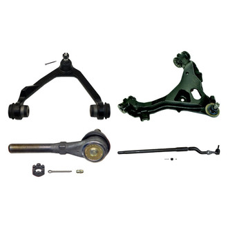 MOOG® - Front Passenger Side Lower and Upper Control Arm with Ball Joint and Tie Rod End Kit