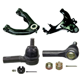 MOOG® - Front Passenger Side Lower and Upper Control Arm with Ball Joint and Tie Rod End Kit