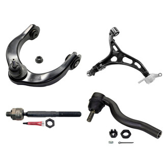 MOOG® - Front Passenger Side Lower and Upper Control Arm with Ball Joint and Tie Rod End Kit