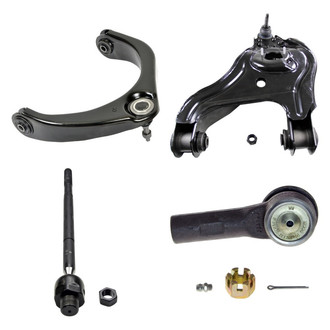 MOOG® - Front Passenger Side Lower and Upper Control Arm with Ball Joint and Tie Rod End Kit