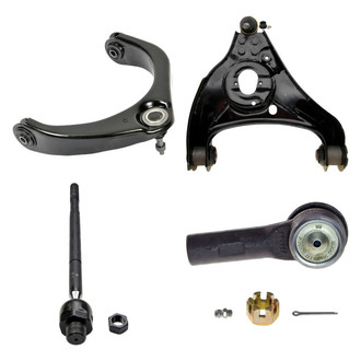 MOOG® - Front Passenger Side Lower and Upper Control Arm with Ball Joint and Tie Rod End Kit