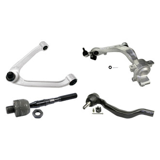 MOOG® - Front Passenger Side Lower and Upper Control Arm with Ball Joint and Tie Rod End Kit