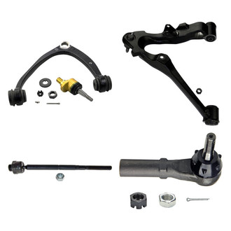 MOOG® - Front Passenger Side Lower and Upper Control Arm with Ball Joint and Tie Rod End Kit