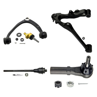 MOOG® - Front Passenger Side Lower and Upper Control Arm with Ball Joint and Tie Rod End Kit