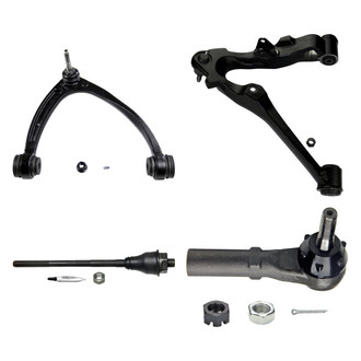 MOOG® - Front Passenger Side Lower and Upper Control Arm with Ball Joint and Tie Rod End Kit