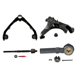 MOOG® - Front Passenger Side Lower and Upper Control Arm with Ball Joint and Tie Rod End Kit