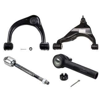 MOOG® - Front Passenger Side Lower and Upper Control Arm with Ball Joint and Tie Rod End Kit