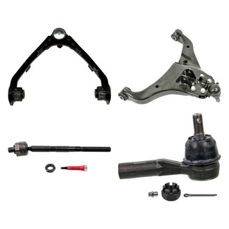 MOOG® - Front Passenger Side Lower and Upper Control Arm with Ball Joint and Tie Rod End Kit