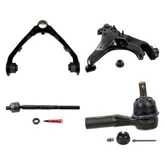 MOOG® - Front Passenger Side Lower and Upper Control Arm with Ball Joint and Tie Rod End Kit