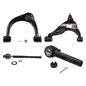 MOOG® - Front Passenger Side Lower and Upper Control Arm with Ball Joint and Tie Rod End Kit