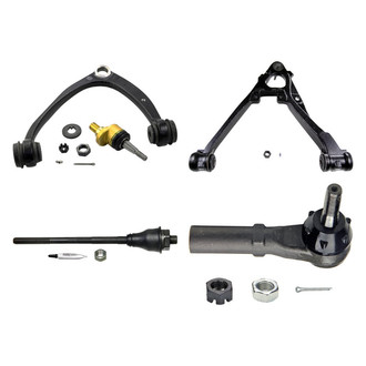 MOOG® - Front Passenger Side Lower and Upper Control Arm with Ball Joint and Tie Rod End Kit