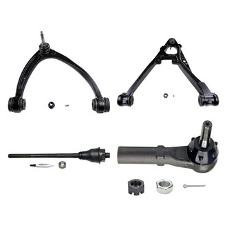 MOOG® - Front Passenger Side Lower and Upper Control Arm with Ball Joint and Tie Rod End Kit